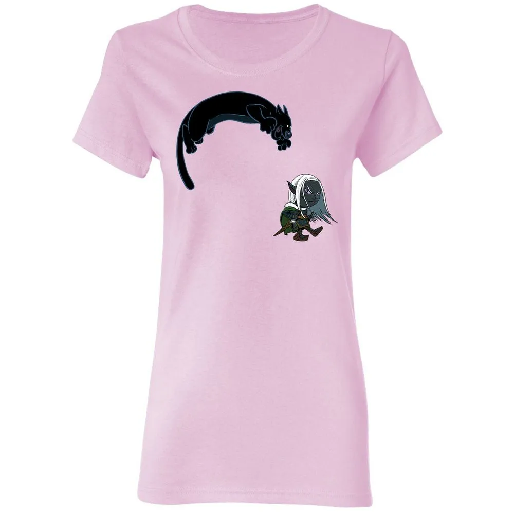 Drizzt and Guenhwyvar Women's T-Shirt - Light Pink - 3