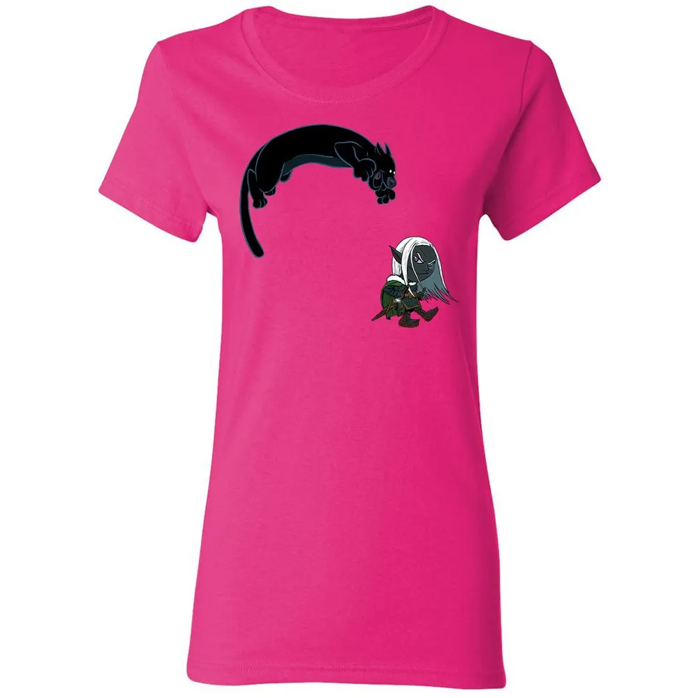 Drizzt and Guenhwyvar Women's T-Shirt - Heliconia - 5