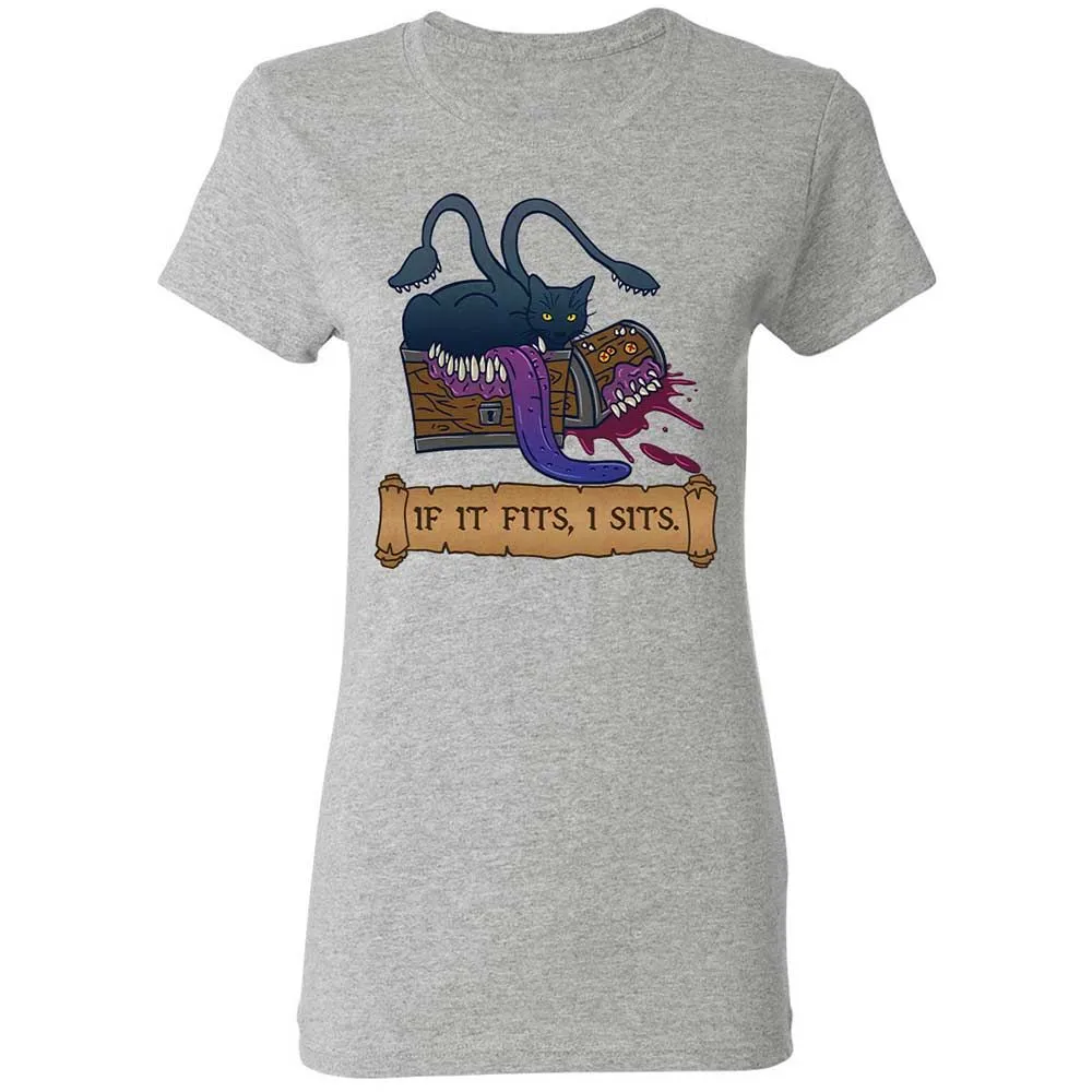 If It Fits I Sits Women's T-Shirt - Sport Grey - 2