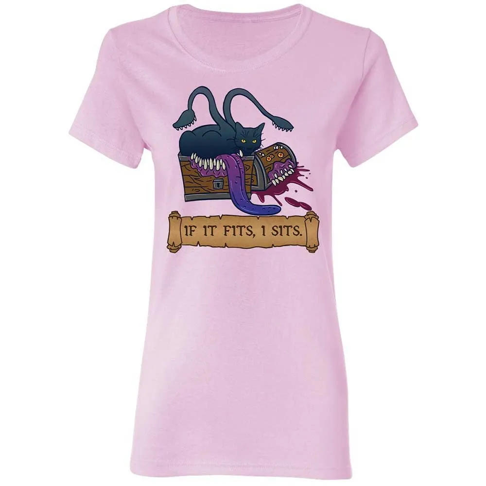 If It Fits I Sits Women's T-Shirt - Light Pink - 3