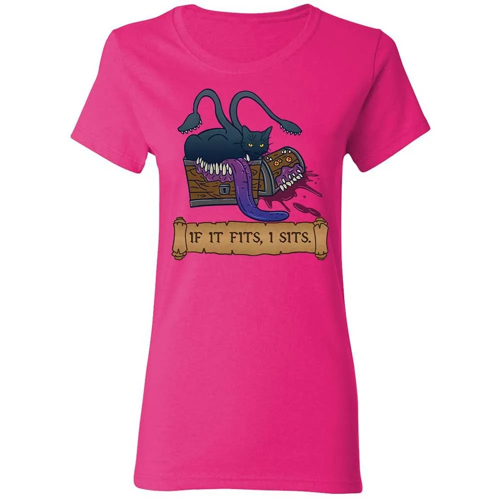 If It Fits I Sits Women's T-Shirt - Heliconia - 5