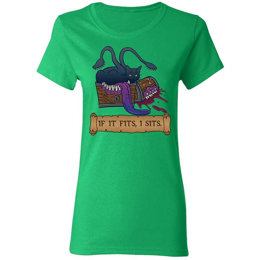 If It Fits I Sits Women's T-Shirt - Irish Green - 8