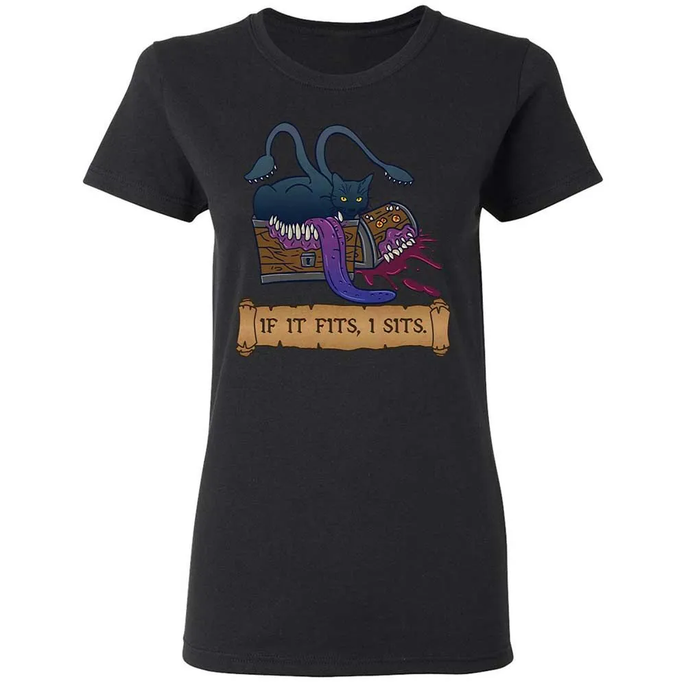 If It Fits I Sits Women's T-Shirt - Black - 13