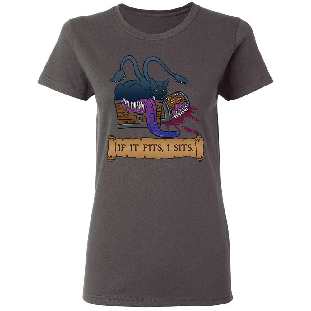 If It Fits I Sits Women's T-Shirt - Charcoal - 15