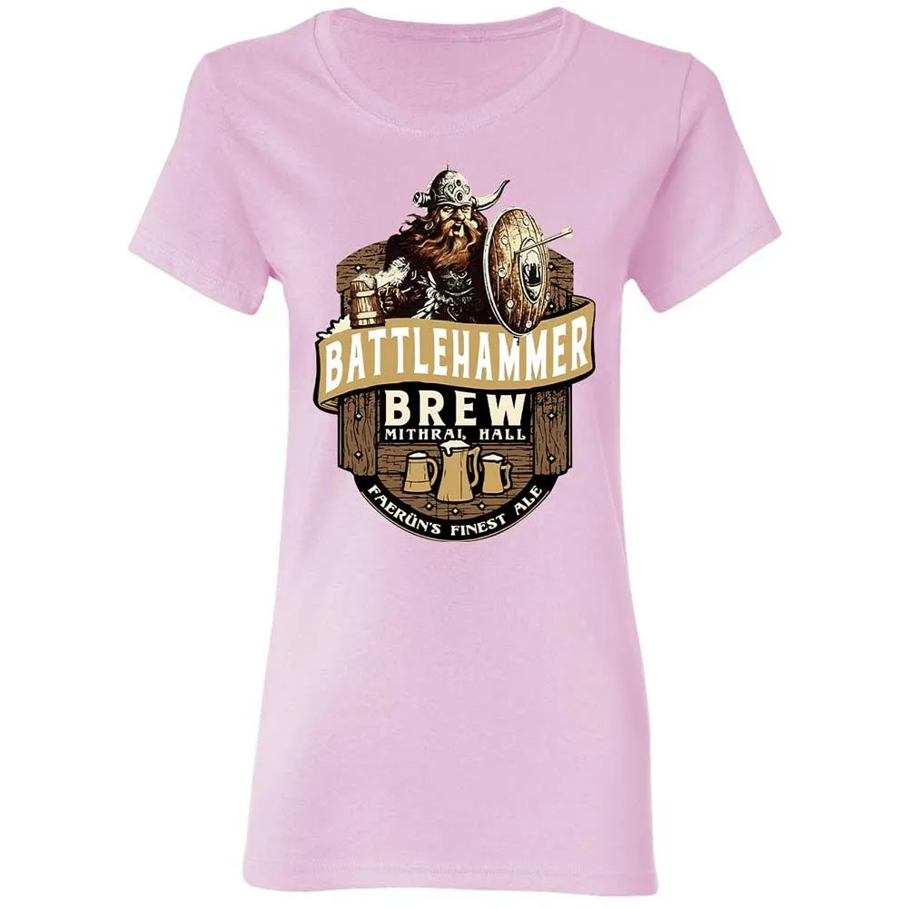 Battlehammer Brew Women's T-Shirt - Light Pink - 8