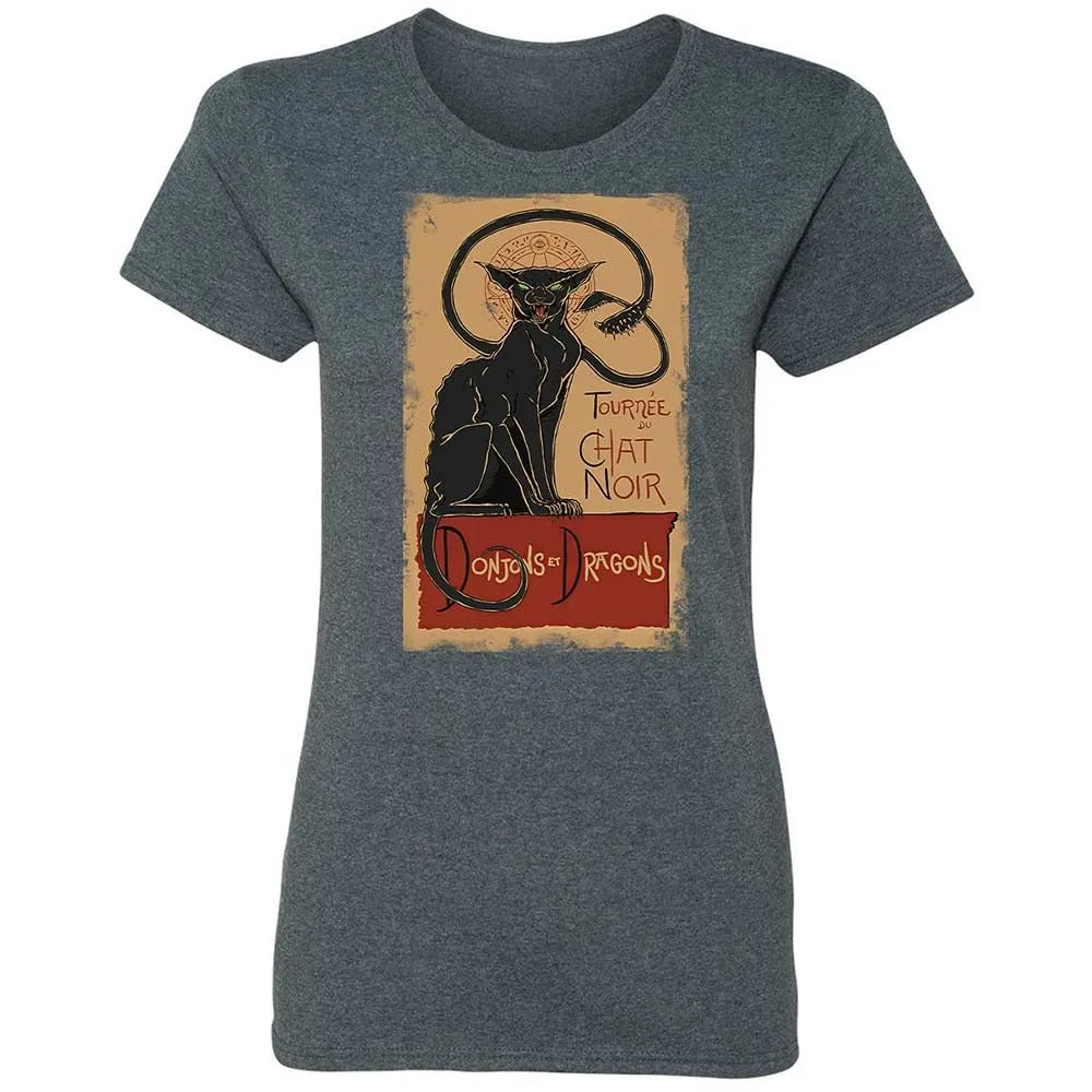 Tournee Du Chat Noir Women's T-Shirt - Dark Heather - 6