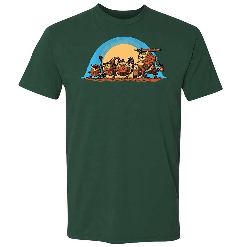 The Fellowship Of The Dice Premium Unisex T-Shirt - Forest Green - 3