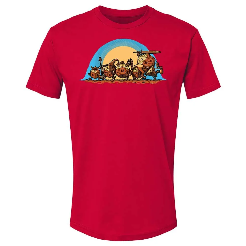 The Fellowship Of The Dice Premium Unisex T-Shirt - Red - 9