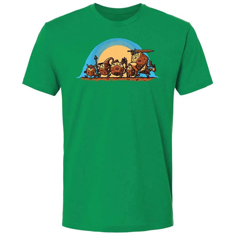 The Fellowship Of The Dice Premium Unisex T-Shirt - Kelly Green - 13