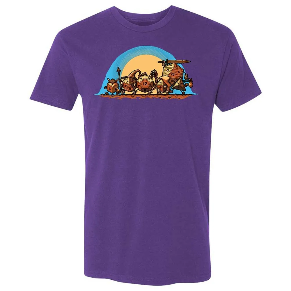 The Fellowship Of The Dice Premium Unisex T-Shirt - Purple Rush - 14