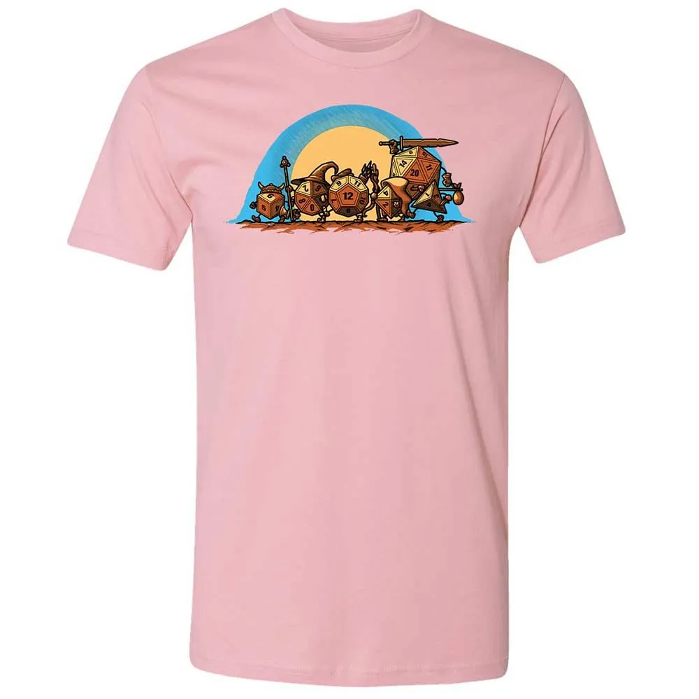 The Fellowship Of The Dice Premium Unisex T-Shirt - Light Pink - 16