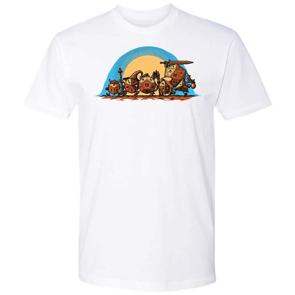 The Fellowship Of The Dice Premium Unisex T-Shirt - White - 17