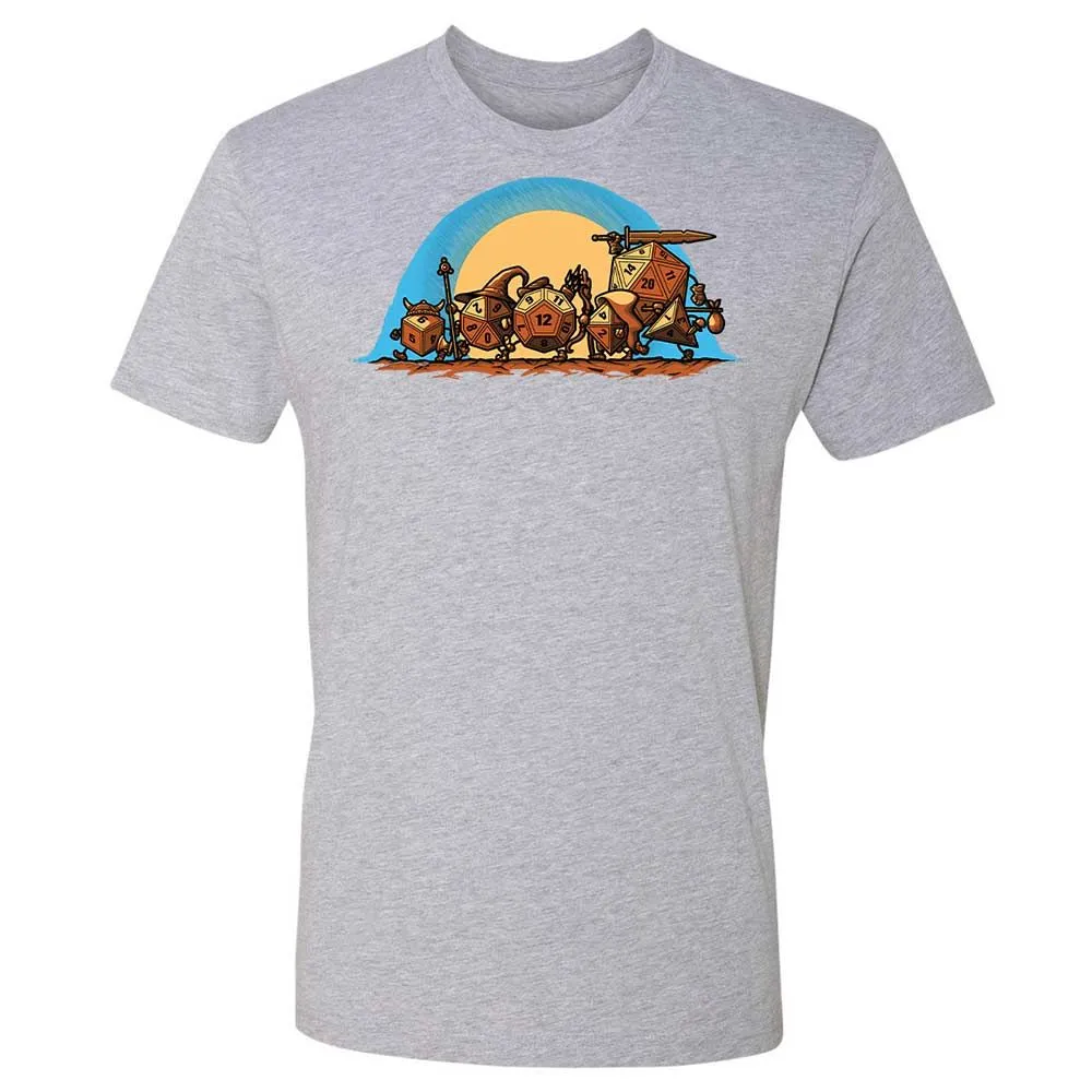 The Fellowship Of The Dice Premium Unisex T-Shirt - Heather Grey - 19