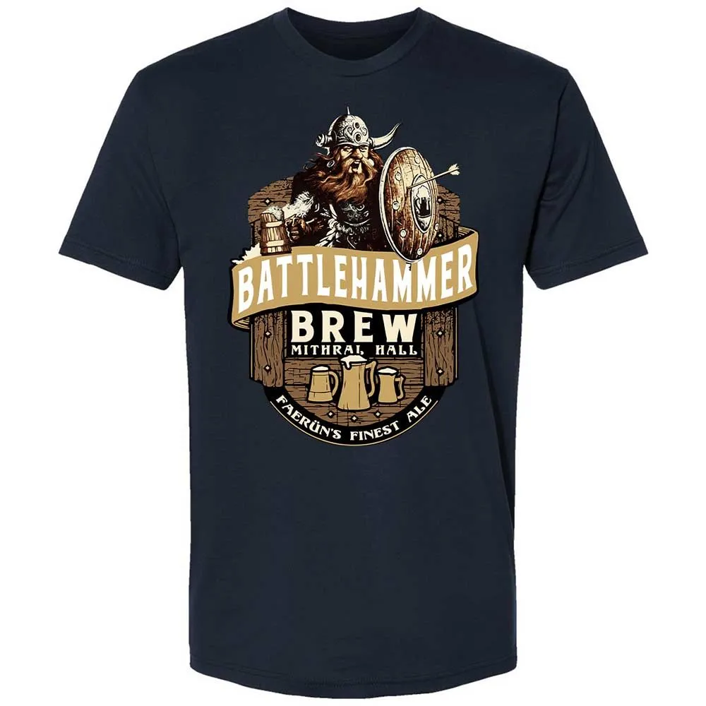 Battlehammer Brew Premium Unisex T-Shirt - Midnight Navy - 2