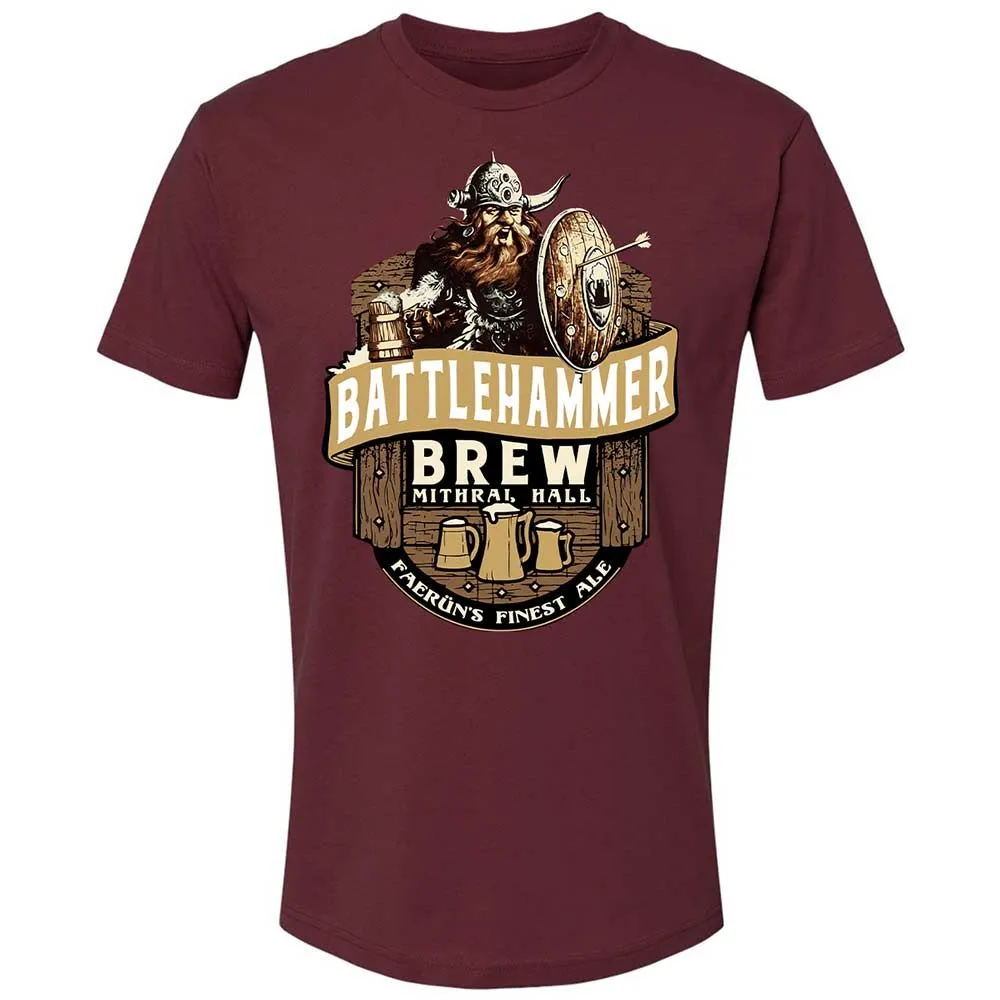 Battlehammer Brew Premium Unisex T-Shirt - Maroon - 10