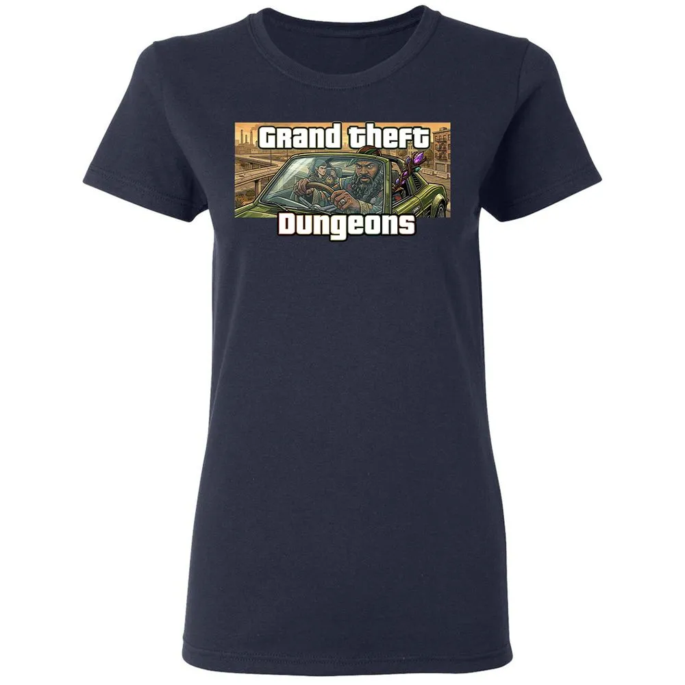 Grand Theft Dungeons Women's T-Shirt - Navy - 2