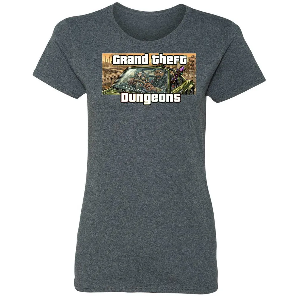 Grand Theft Dungeons Women's T-Shirt - Dark Heather - 6