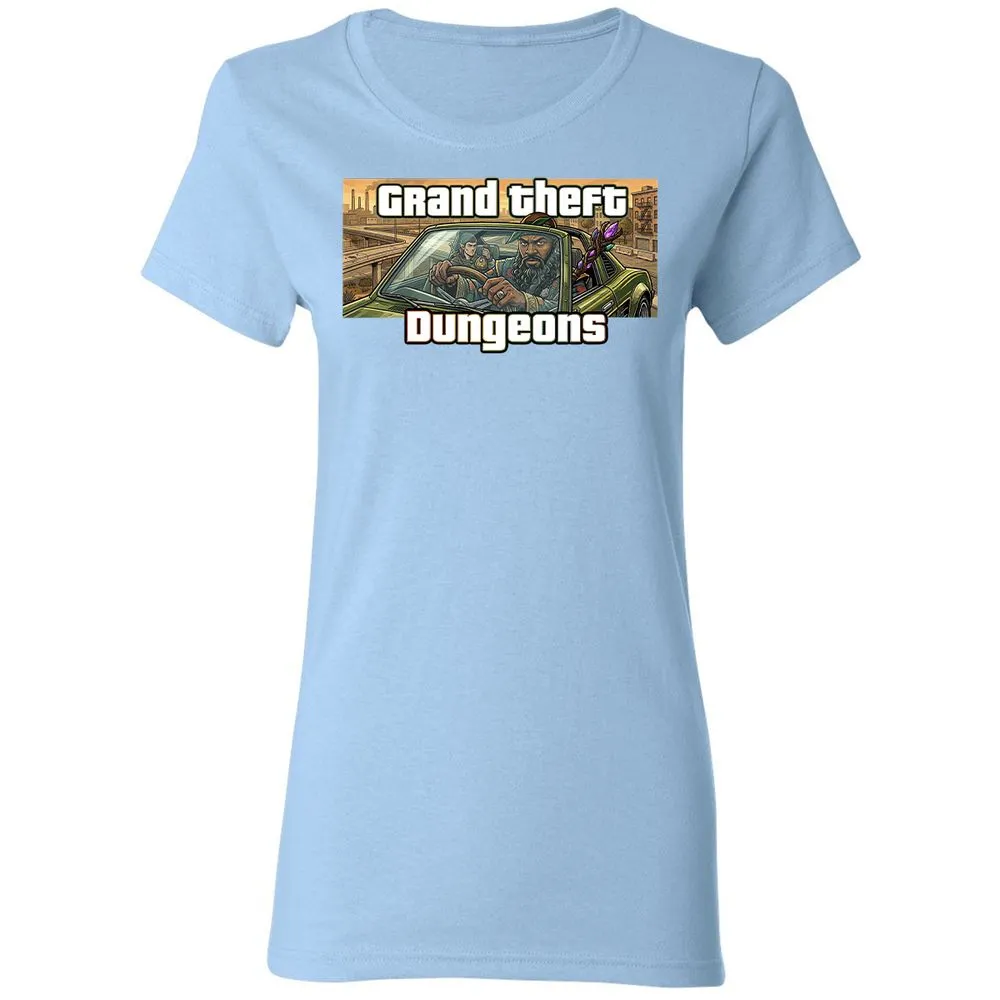 Grand Theft Dungeons Women's T-Shirt - Light Blue - 13