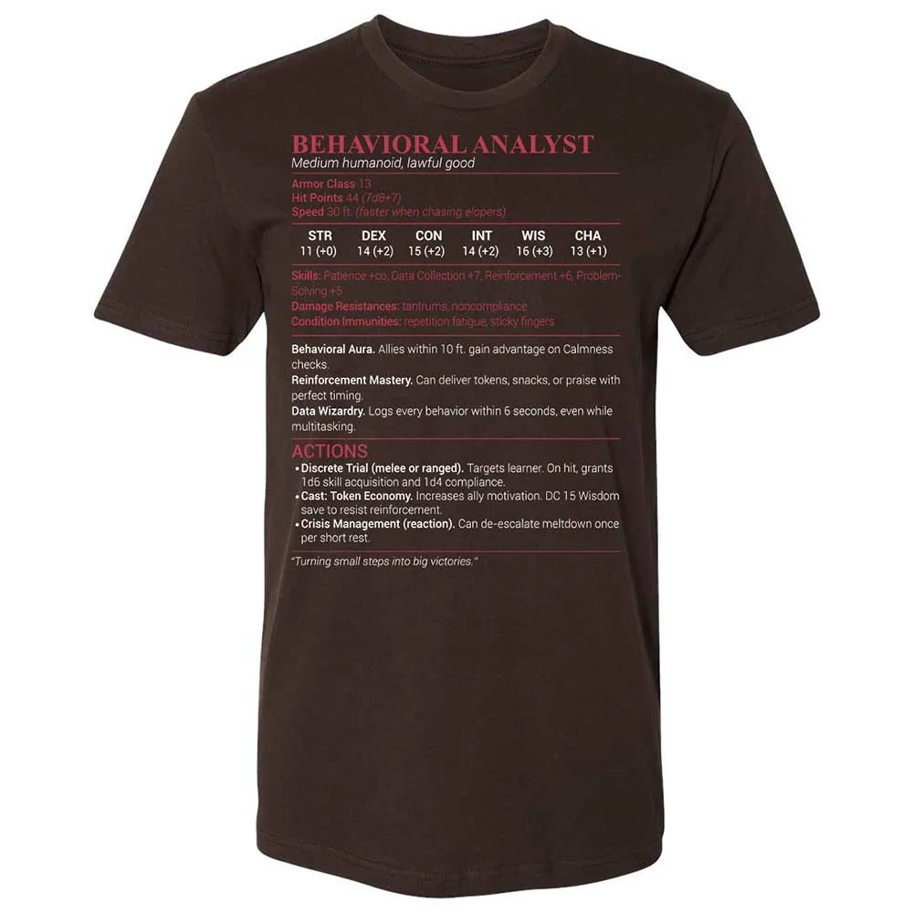 Behavioral Analyst - Dark Chocolate - 6