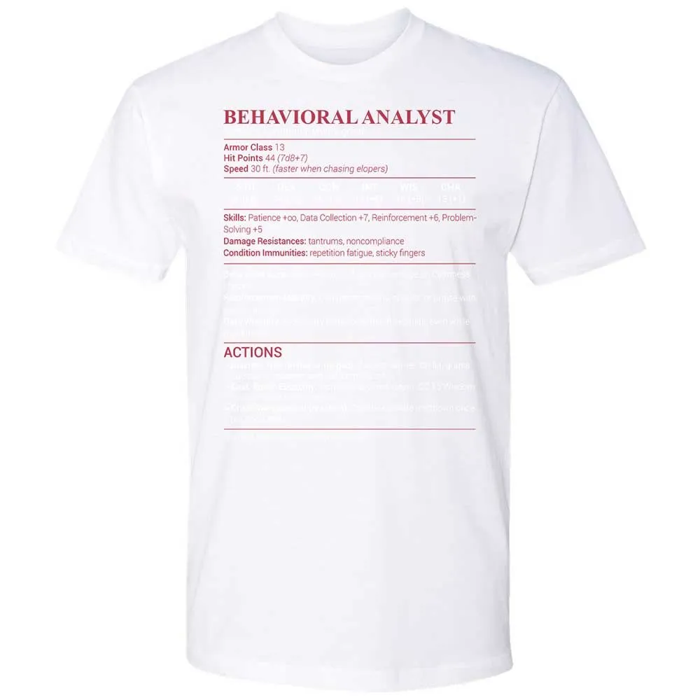 Behavioral Analyst - White - 17