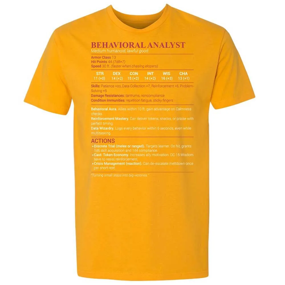 Behavioral Analyst - Gold - 18