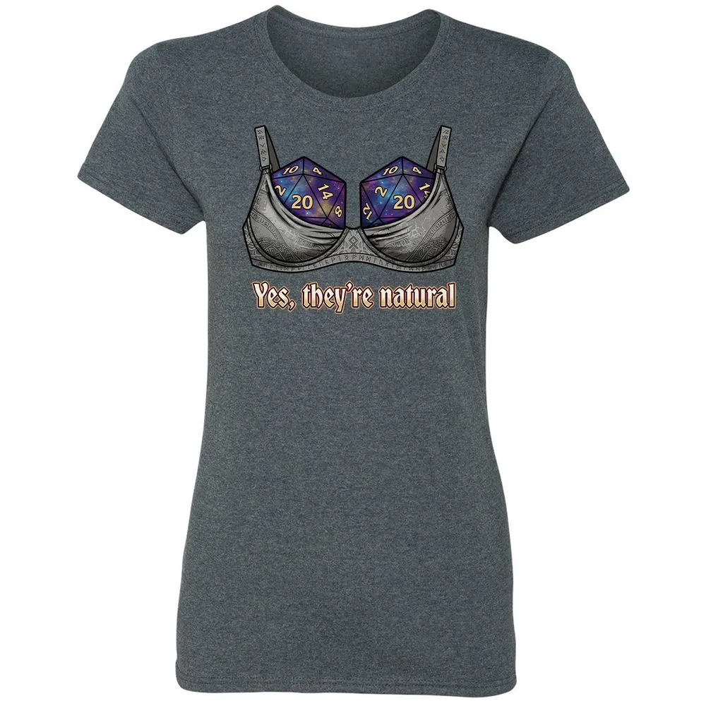 They Are Natural Nat20 Women's T-Shirt - Dark Heather - 6