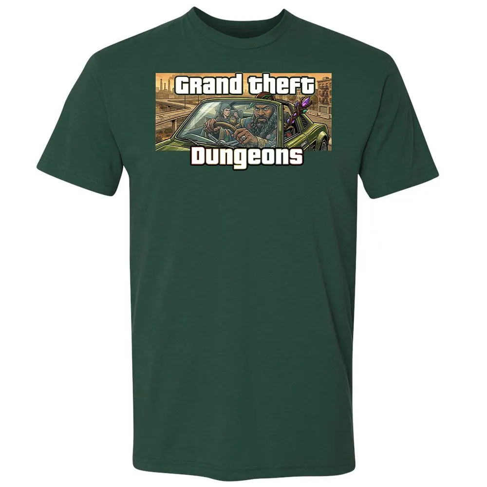Grand Theft Dungeons Premium Unisex T-Shirt - Forest Green - 3