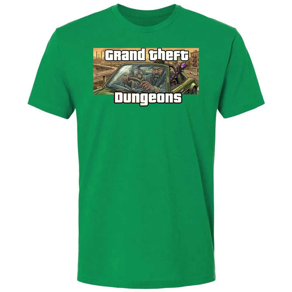 Grand Theft Dungeons Premium Unisex T-Shirt - Kelly Green - 13