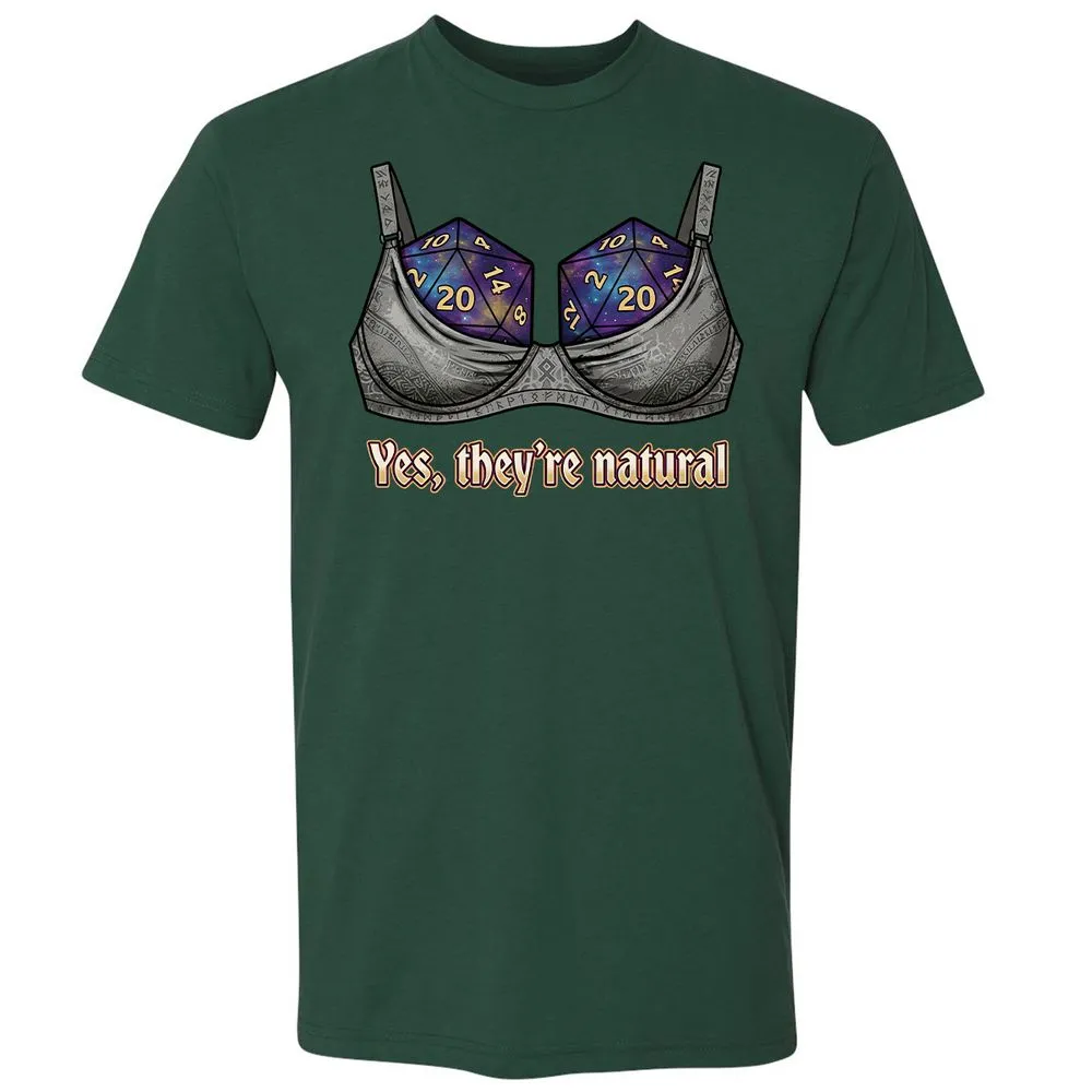 They Are Natural Nat20 Premium Unisex T-Shirt - Forest Green - 3