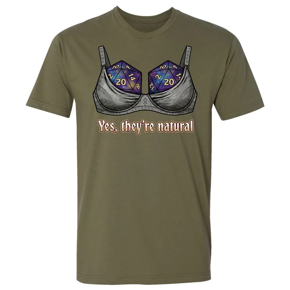 They Are Natural Nat20 Premium Unisex T-Shirt - Military Green - 8
