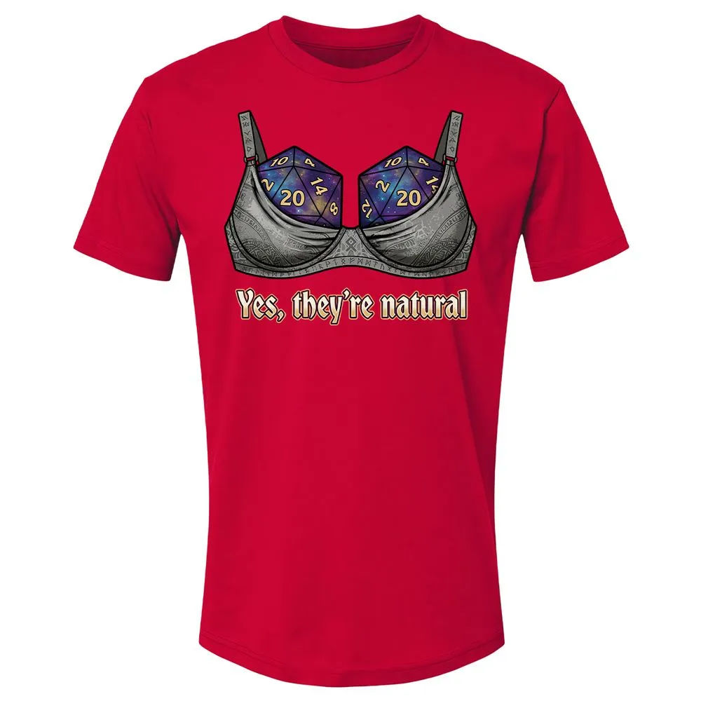 They Are Natural Nat20 Premium Unisex T-Shirt - Red - 9