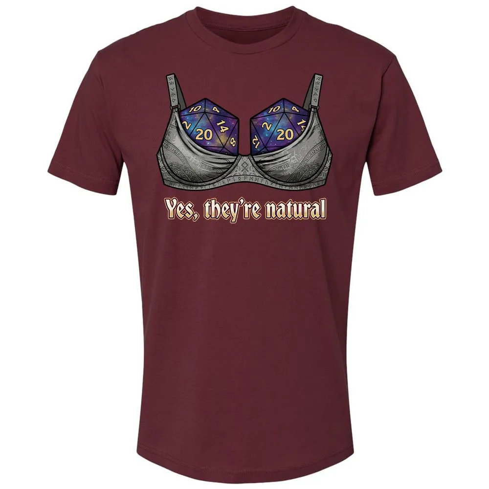 They Are Natural Nat20 Premium Unisex T-Shirt - Maroon - 10