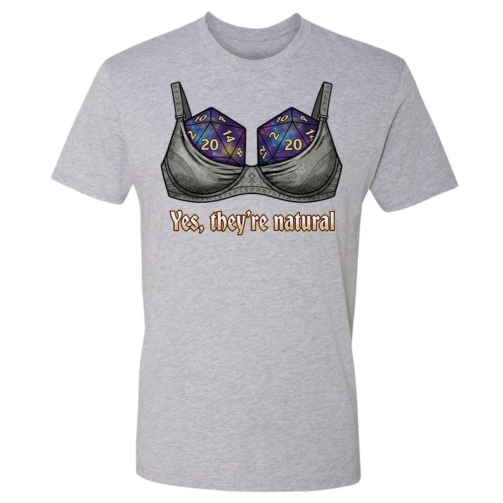 They Are Natural Nat20 Premium Unisex T-Shirt - Heather Grey - 19