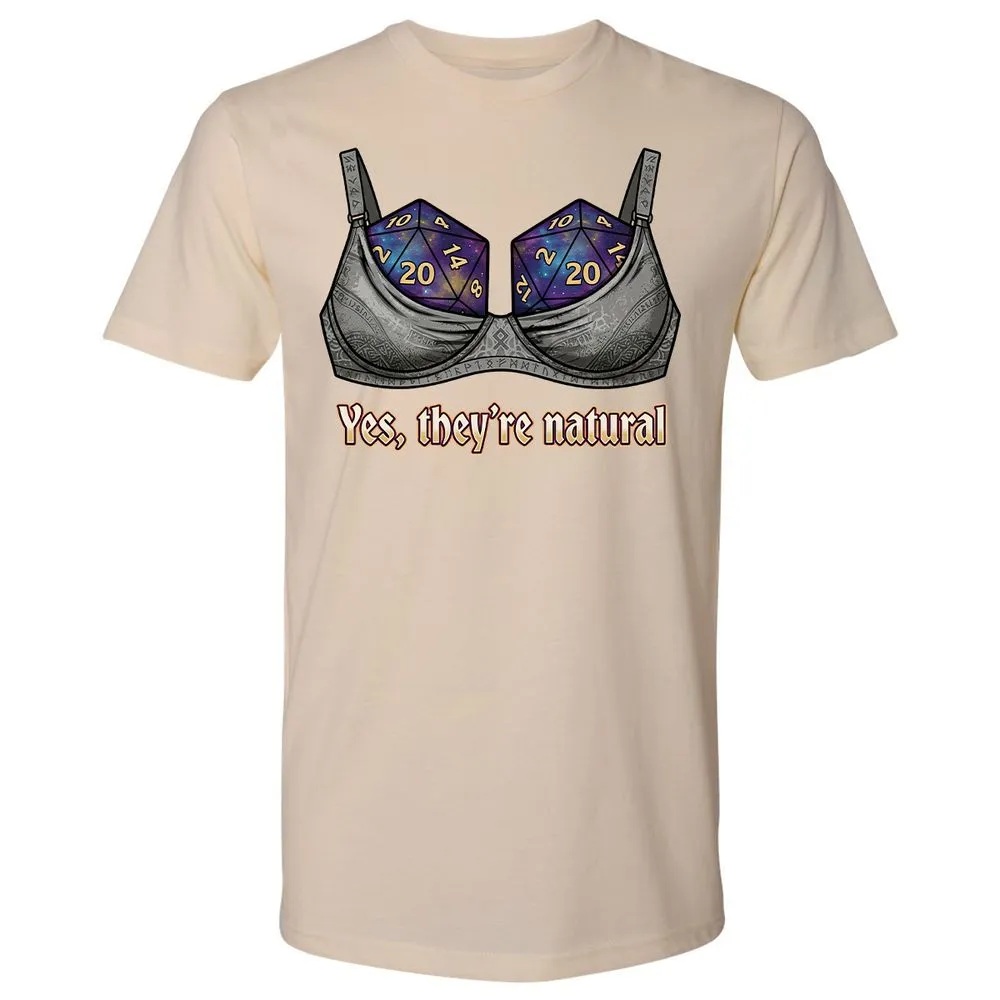 They Are Natural Nat20 Premium Unisex T-Shirt - Cream - 20