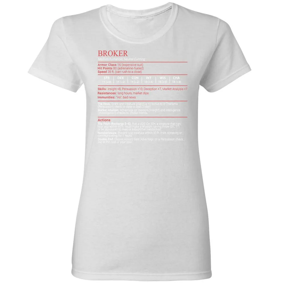 Broker Stats Block - White - 15