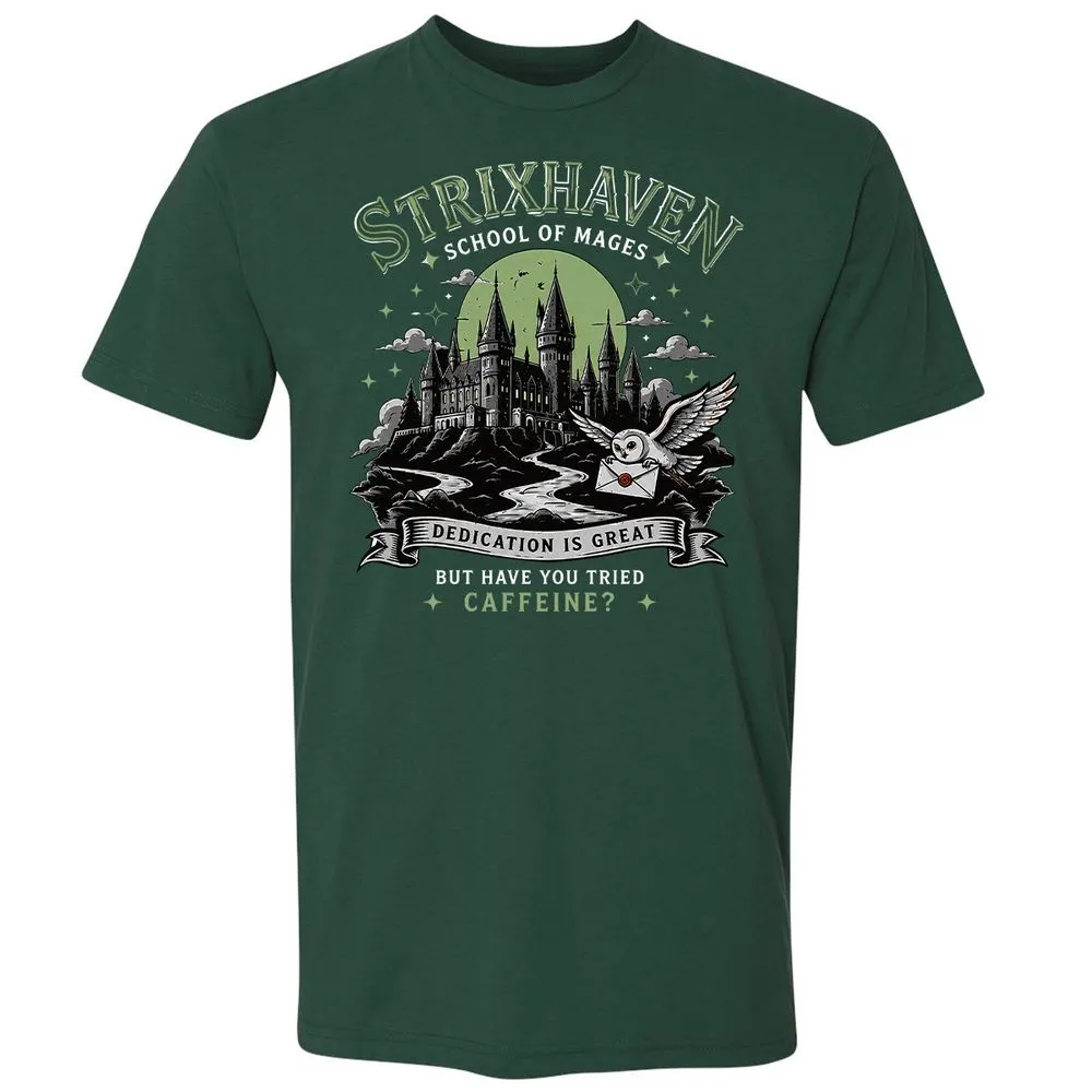 Strixhaven - School Of Mages Premium Unisex T-Shirt - Forest Green - 3