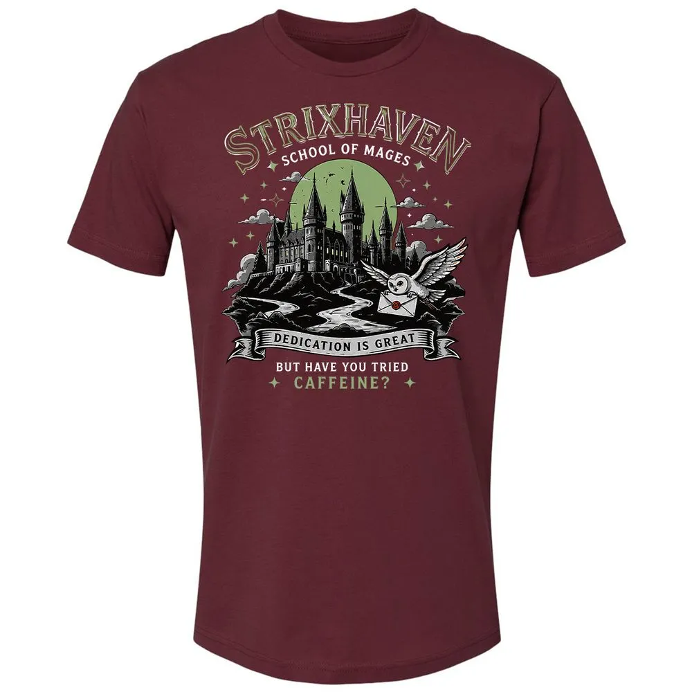 Strixhaven - School Of Mages Premium Unisex T-Shirt - Maroon - 10