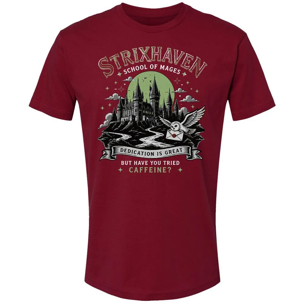 Strixhaven - School Of Mages Premium Unisex T-Shirt - Cardinal - 11