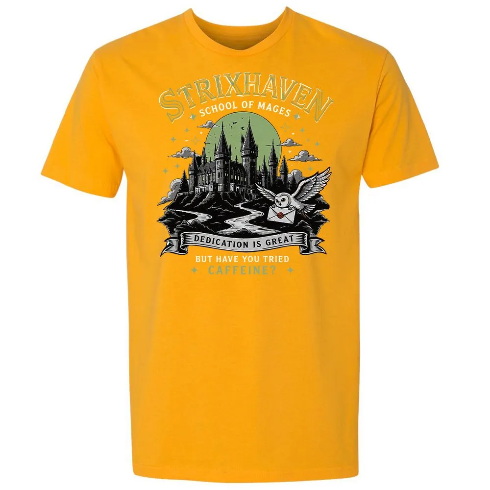 Strixhaven - School Of Mages Premium Unisex T-Shirt - Gold - 18