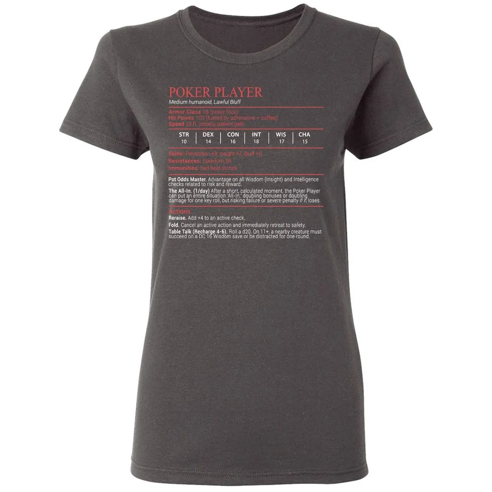 Poker Player Stats Block - Charcoal - 4