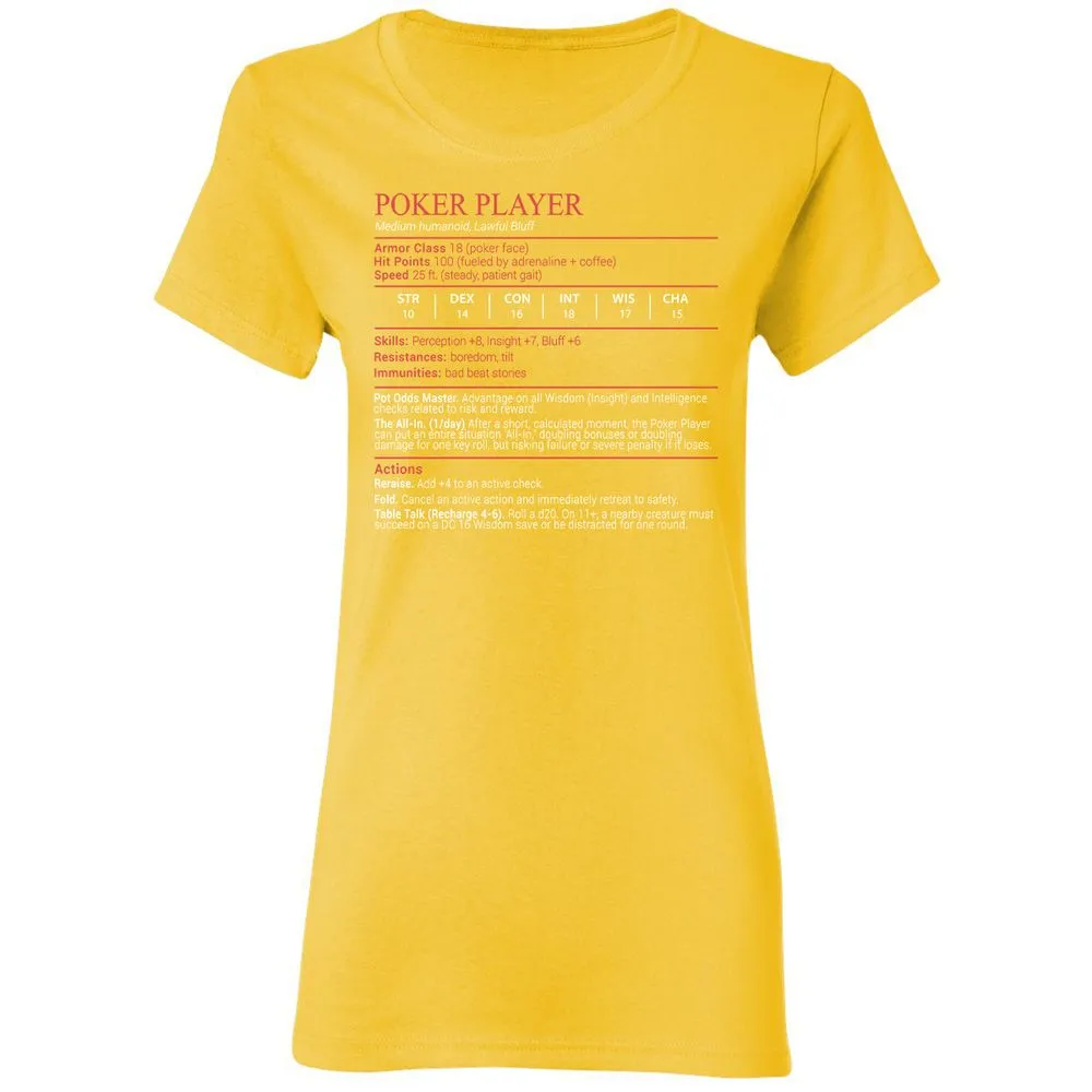 Poker Player Stats Block - Daisy - 16