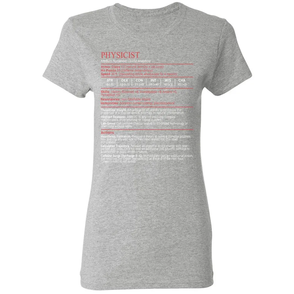 Physicist Stats Block - Sport Grey - 14
