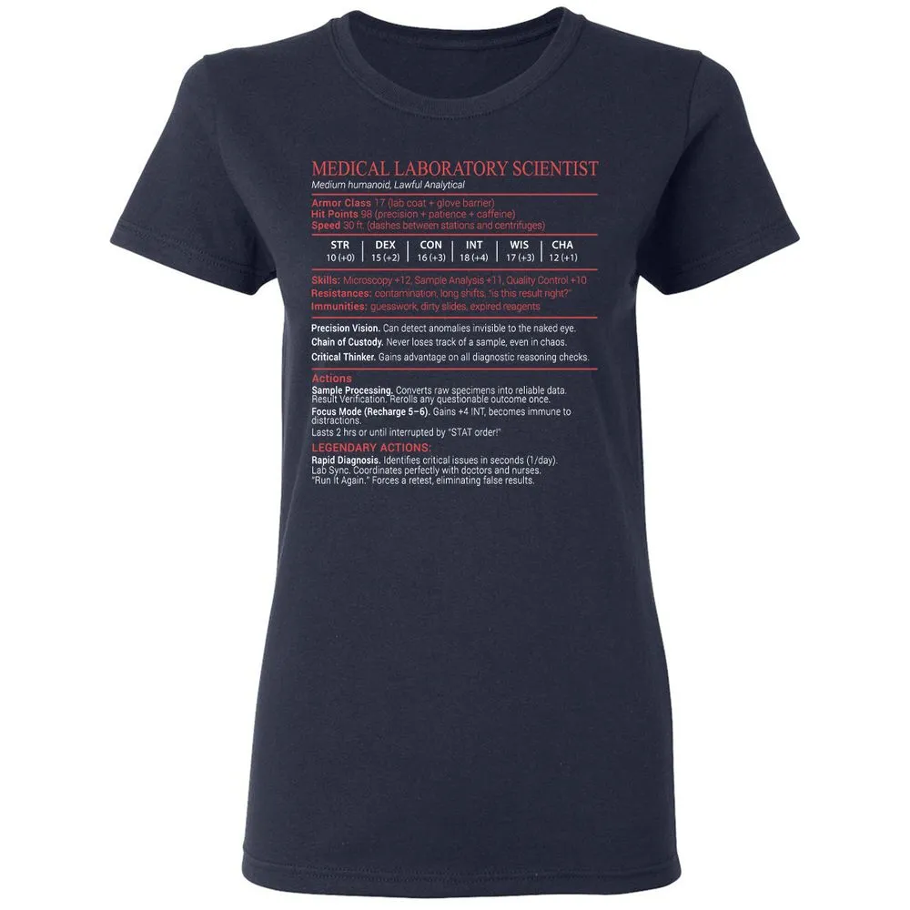 Medical Laboratory Scientist Stats Block - Navy - 2