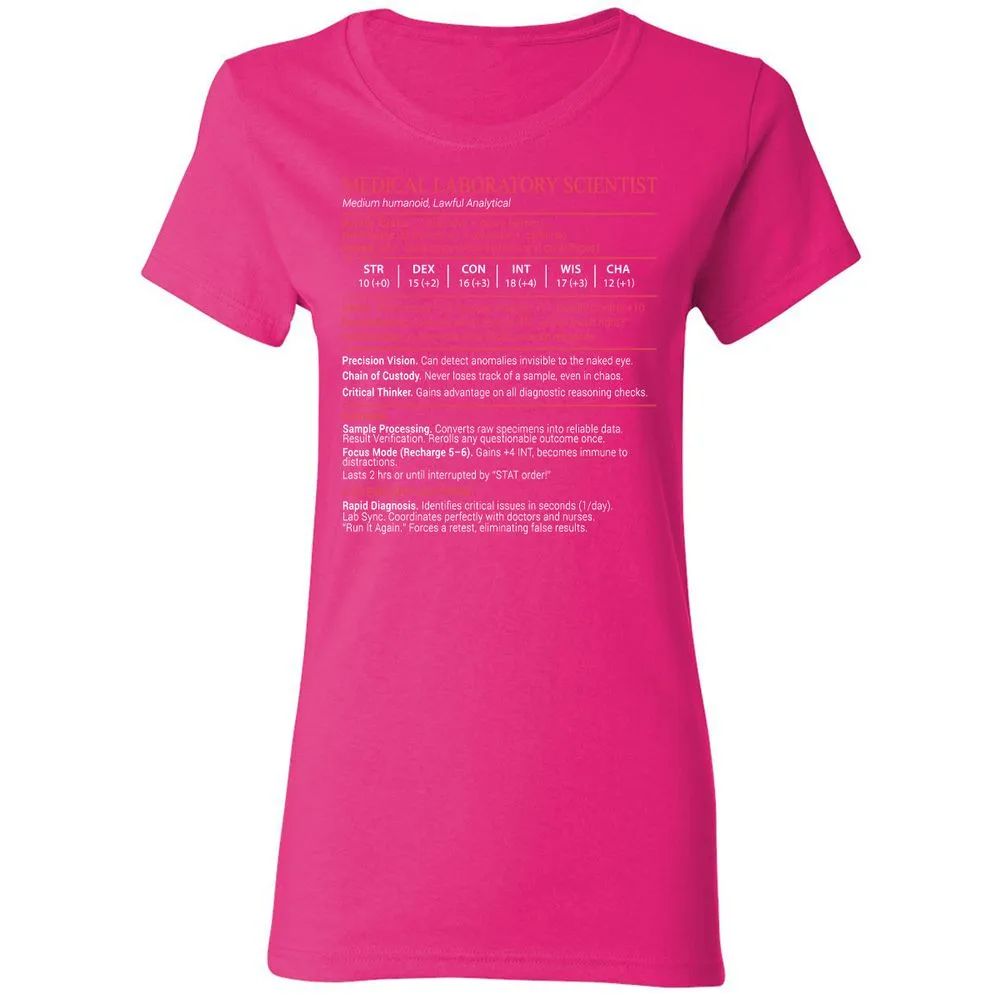 Medical Laboratory Scientist Stats Block - Heliconia - 5