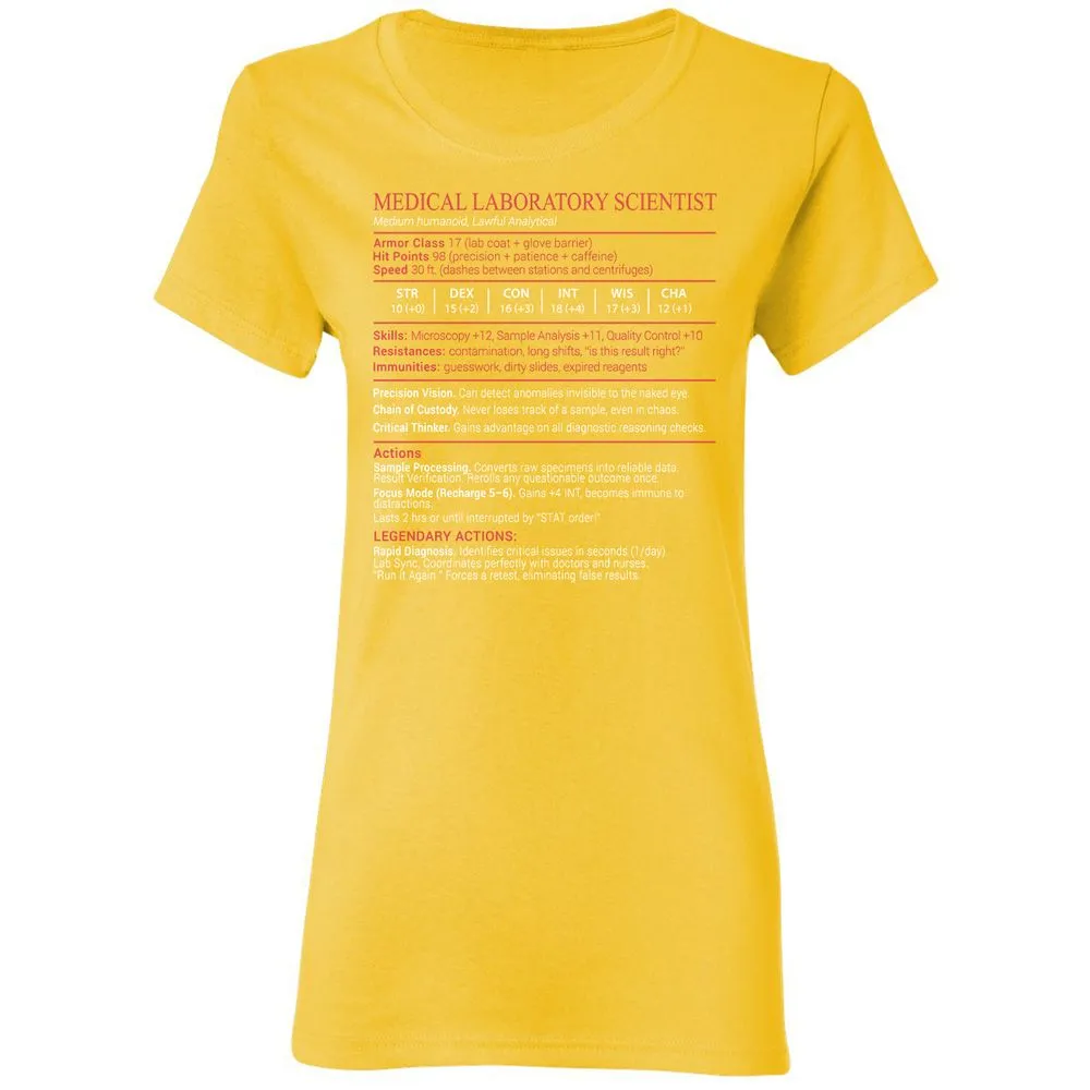 Medical Laboratory Scientist Stats Block - Daisy - 16