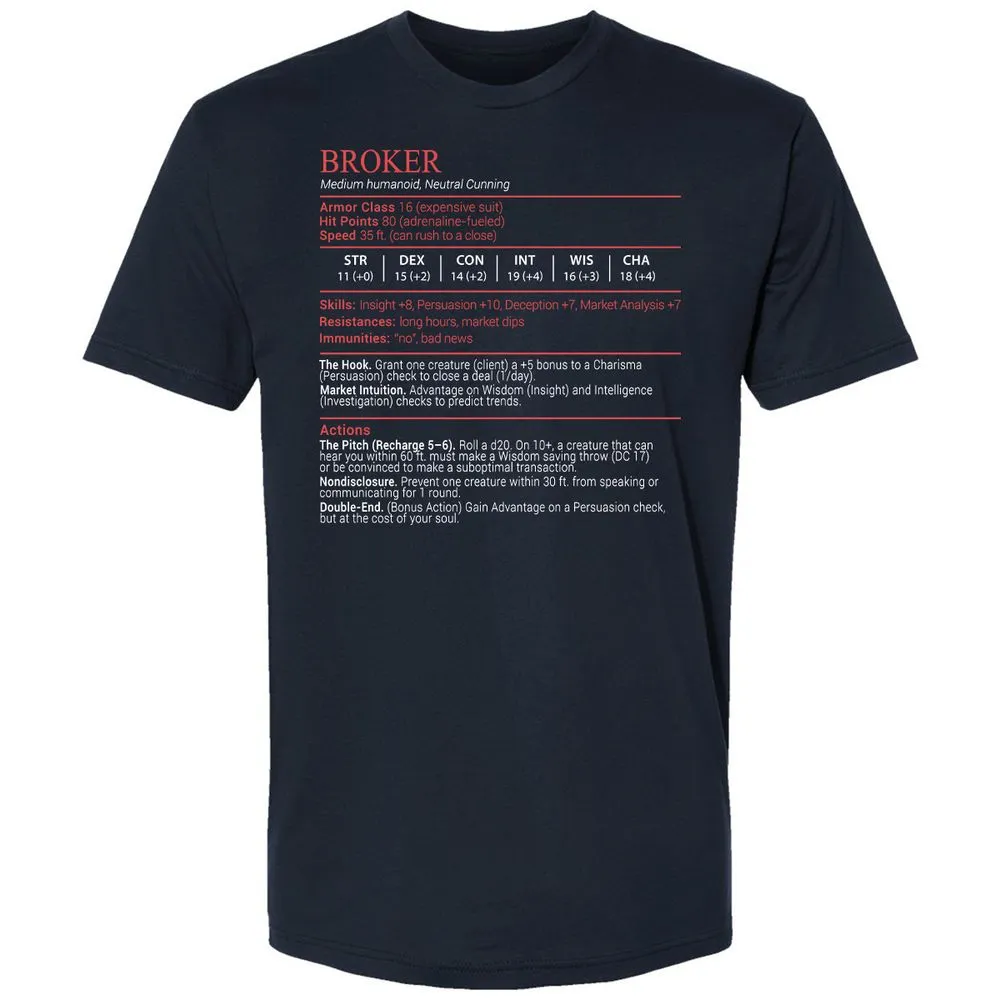 Broker Stats Block - Midnight Navy - 2