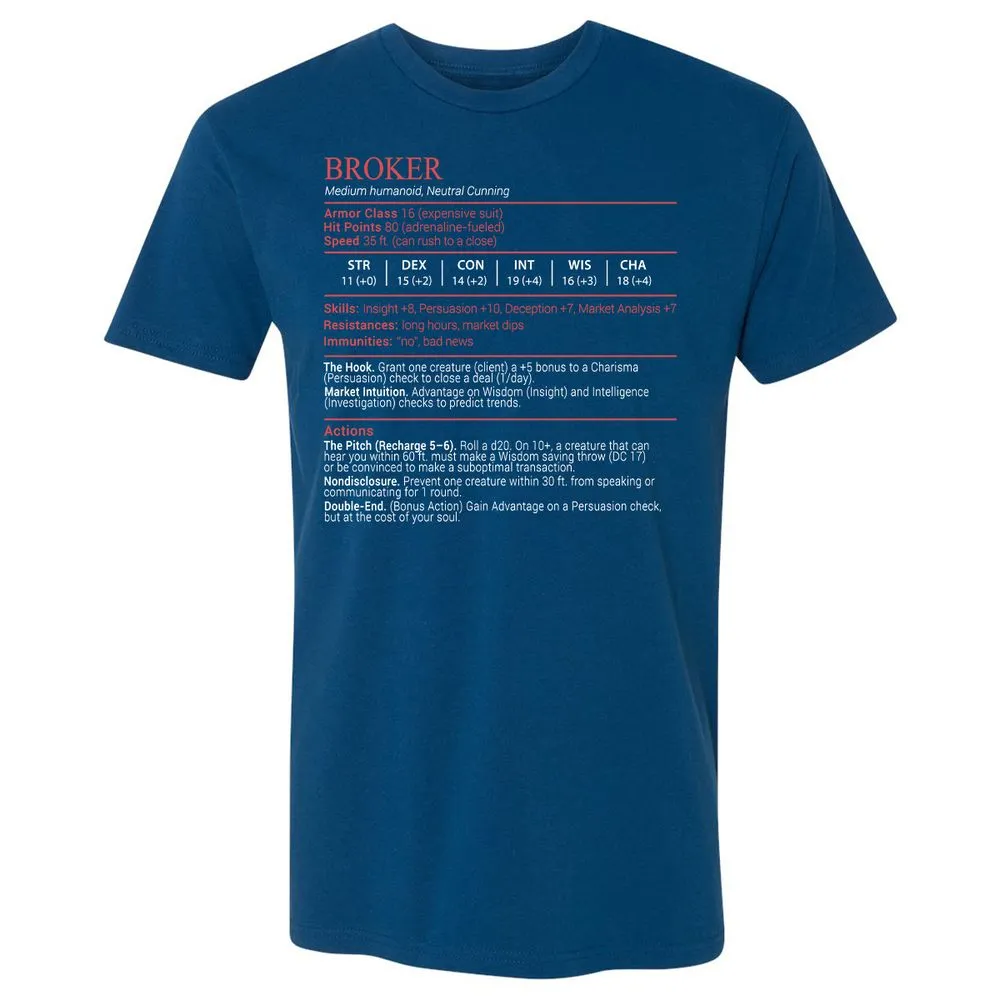 Broker Stats Block - Cool Blue - 5