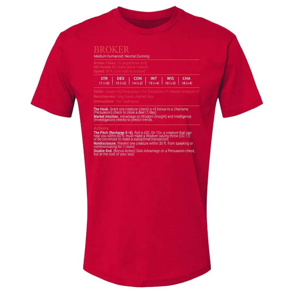 Broker Stats Block - Red - 9
