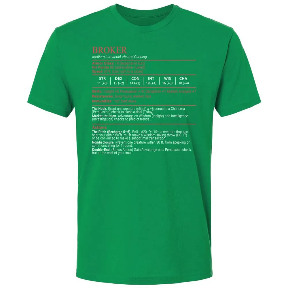 Broker Stats Block - Kelly Green - 13