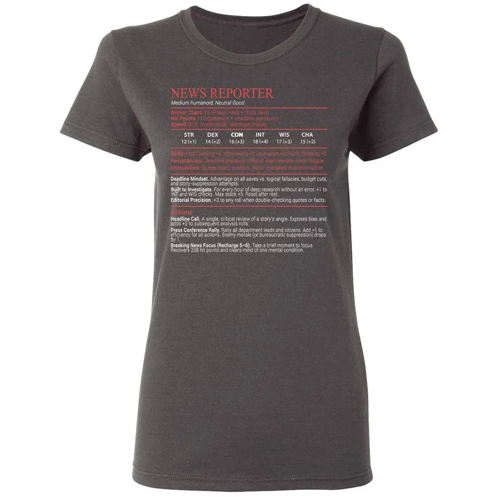 News Reporter Stats Block - Charcoal - 4
